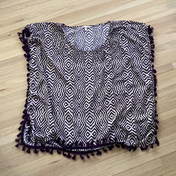 EUC Victoria’s Secret Beach Cover-Up with tassels Sz M - Picture 7 of 9